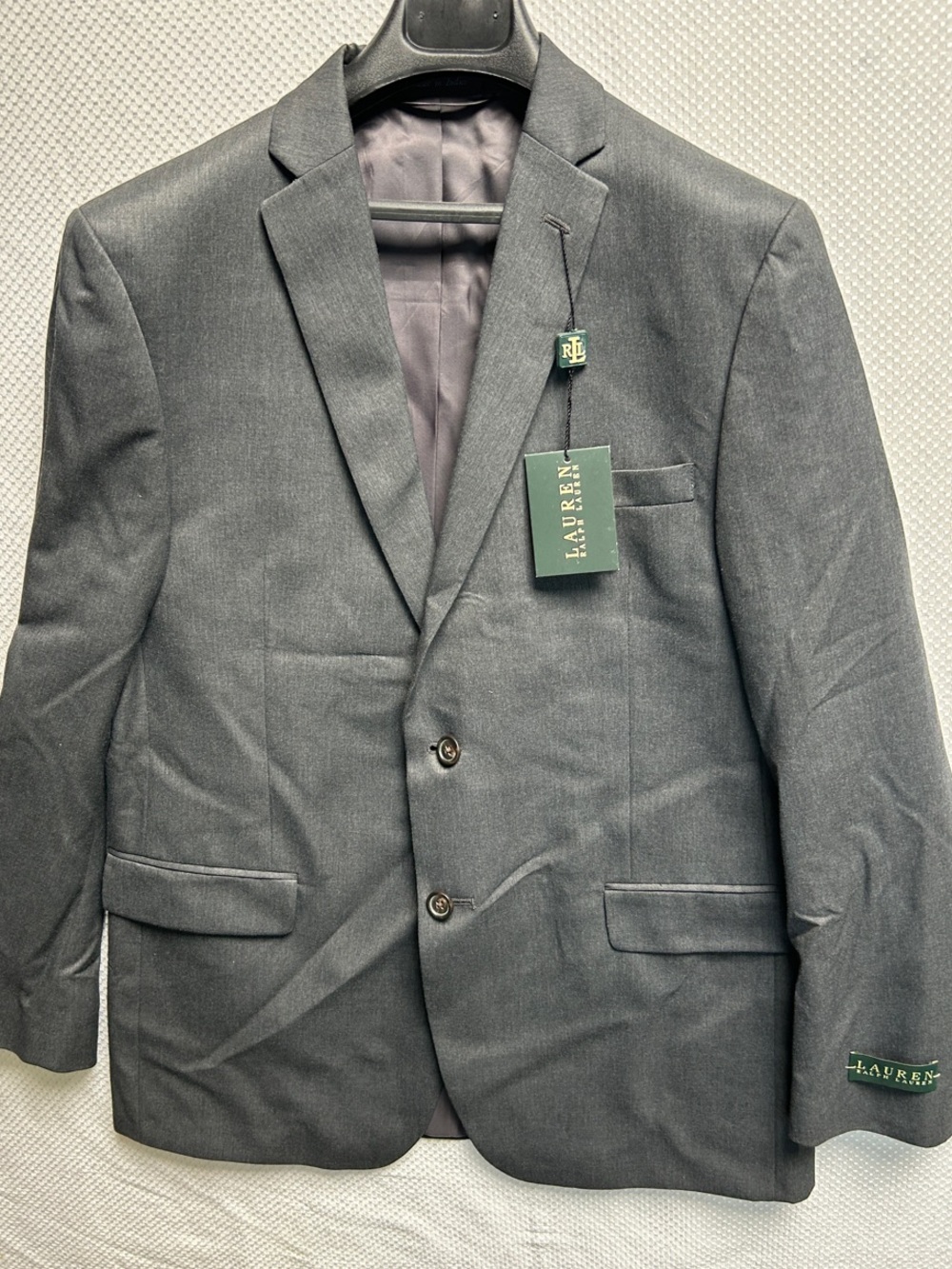 Lauren by Ralph Lauren big Boy’s Charcoal Gray Two-Button Blazer. NWT